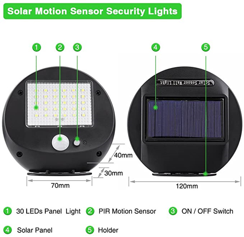 Solar Power PIR Motion Sensor  – Home Security Yard Sensors recenzja i cena