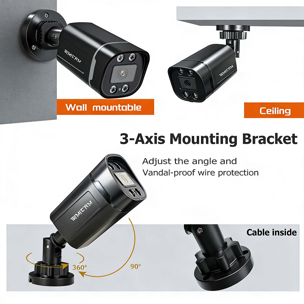 Kamera IP 4K PoE do monitoring – Home Yard Security Cameras recenzja i cena