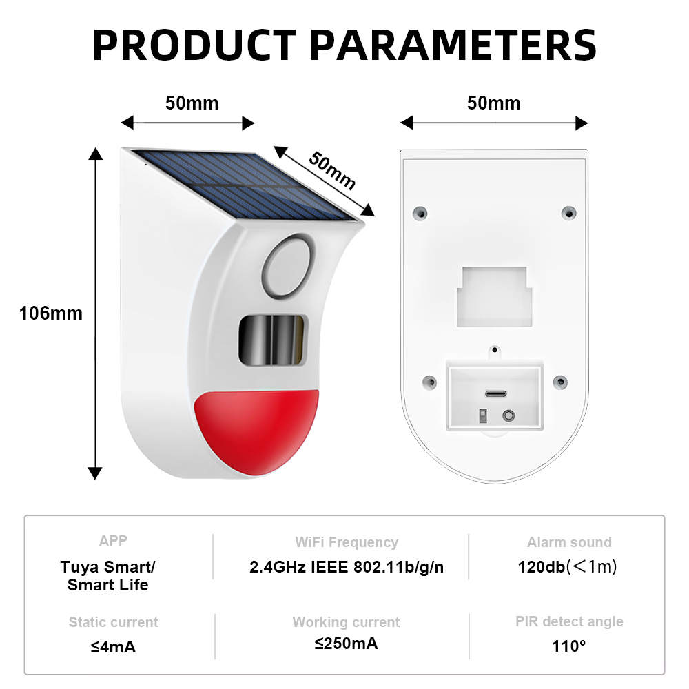 Alarm solarny Zigbee z czujnik – Home Security Yard Sensors recenzja i cena
