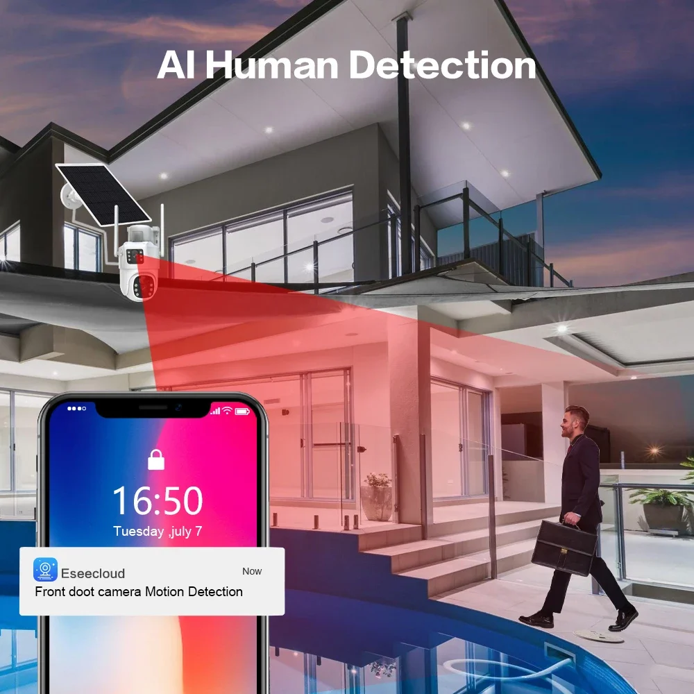 4K 8MP podwójny obiektyw Syste – Home Security Wifi Camera recenzja i cena