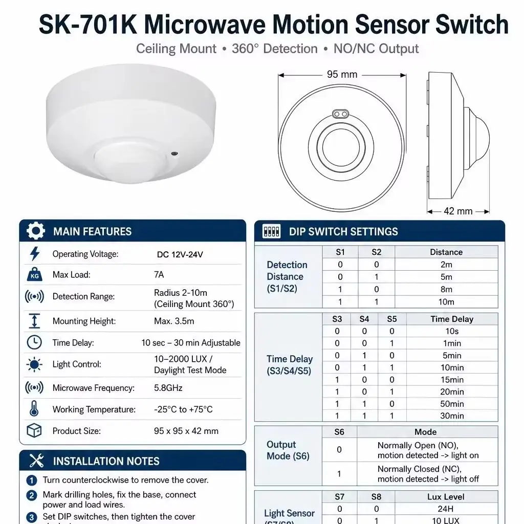 Sensory radarowe mikrofalowe m – Home Security Radar System recenzja i cena