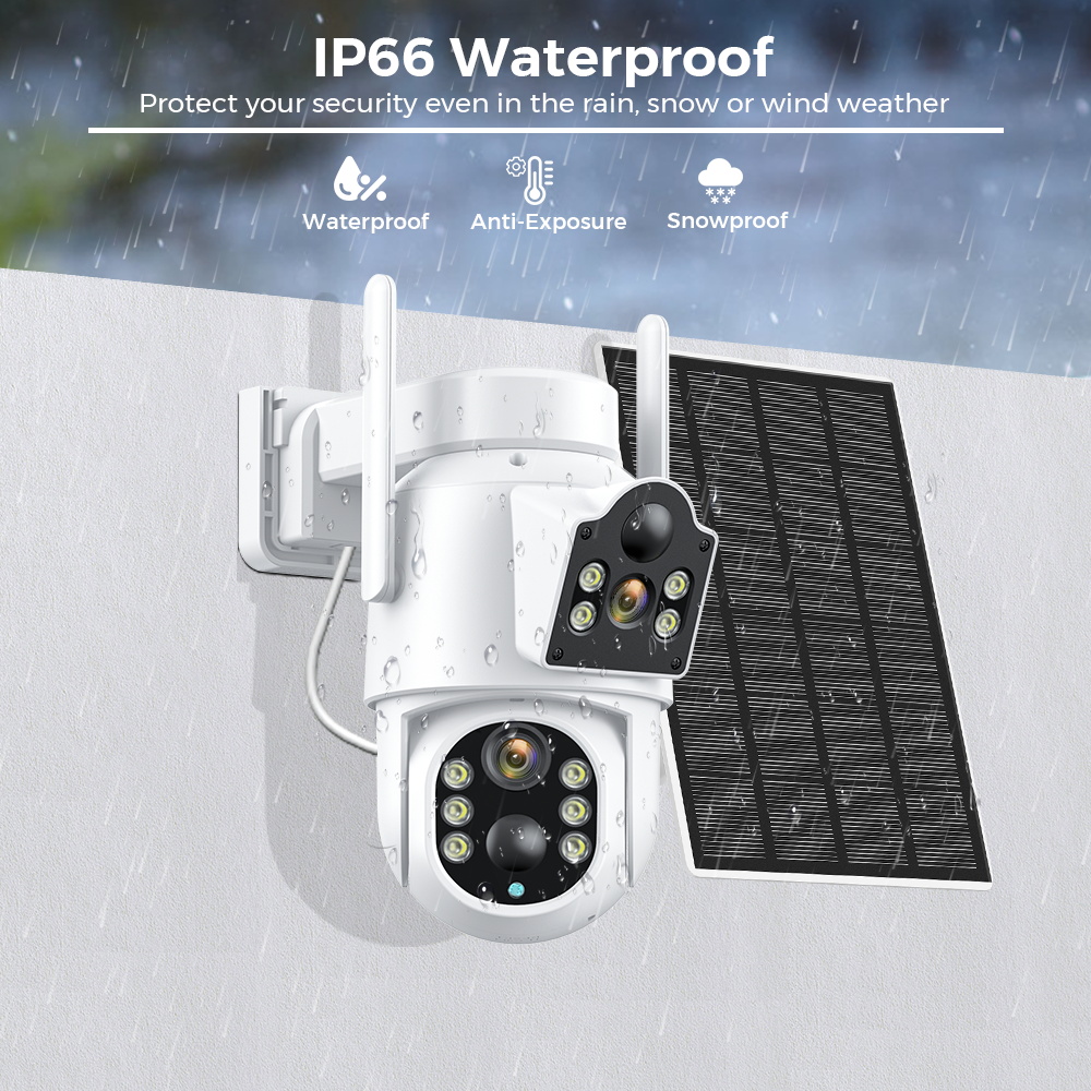 Kamera słoneczna 4K 8MP wbudow – Home Yard Security Cameras recenzja i cena