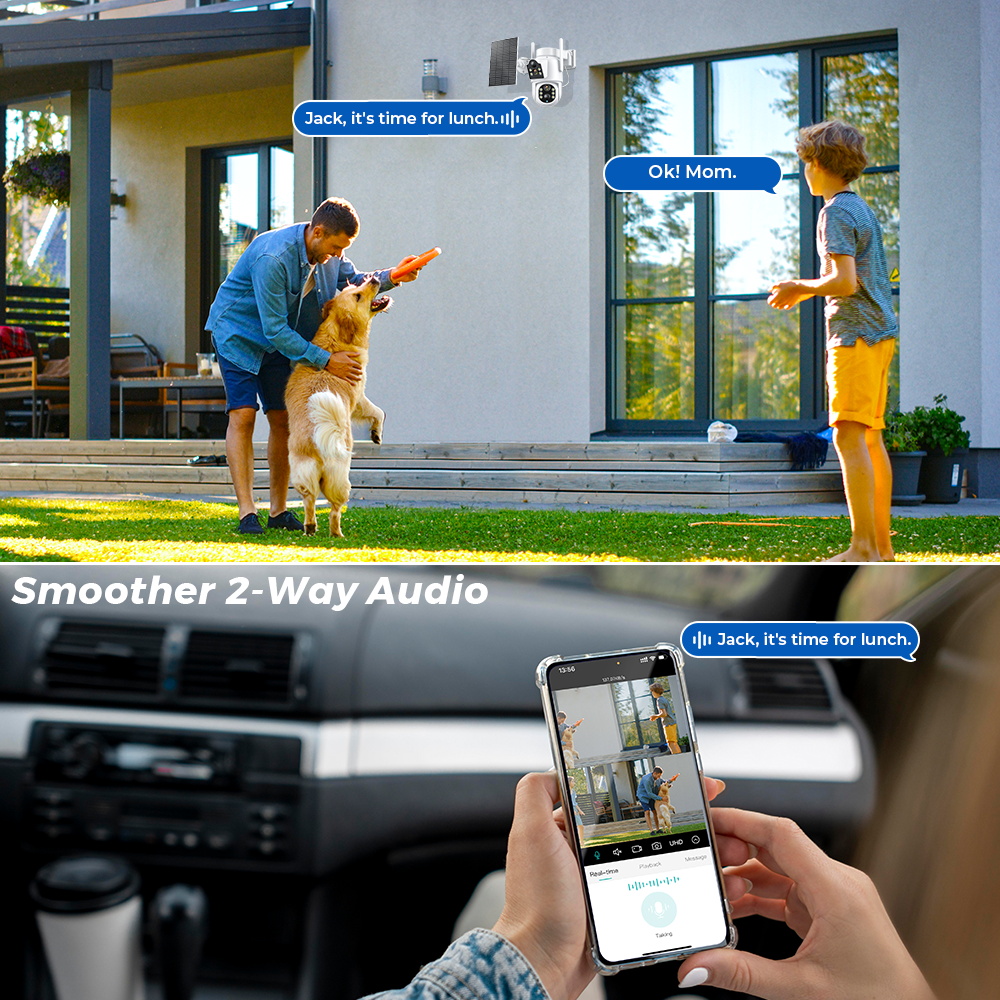 Kamera słoneczna 4K 8MP wbudow – Home Yard Security Cameras recenzja i cena