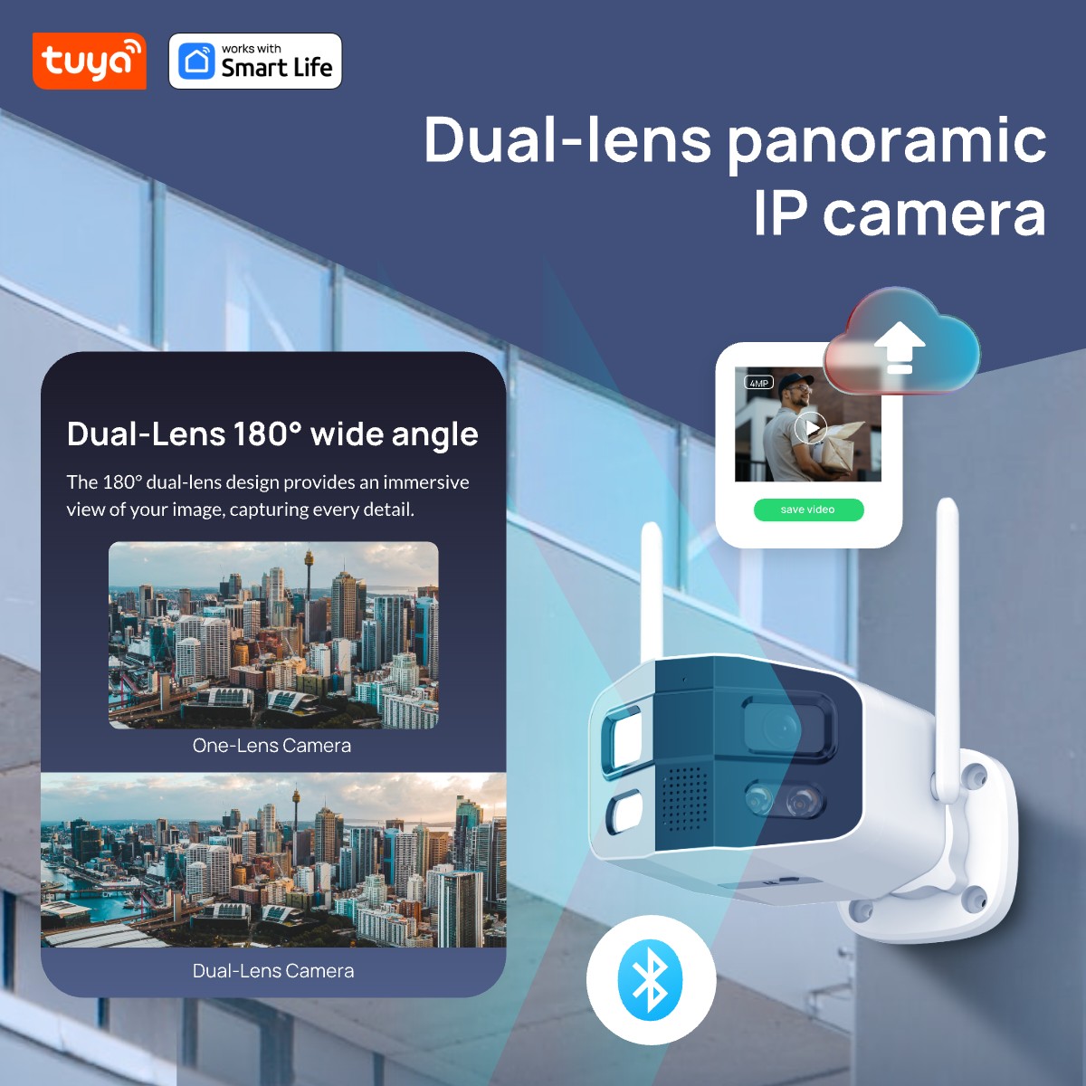 Tuya Smart 4MP 2.5K Dual-Lens  – Home Security Camera Xiaomi recenzja i cena