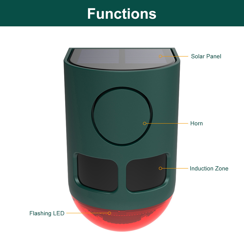 Solarny alarm zewnętrzny z czu – Home Security Yard Sensors recenzja i cena