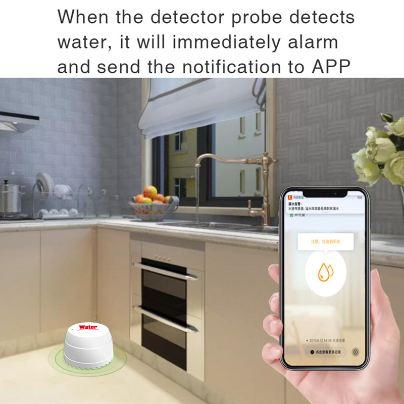Czujnik wycieku wody WiFi Tuya – Home Security Alarm System recenzja i cena