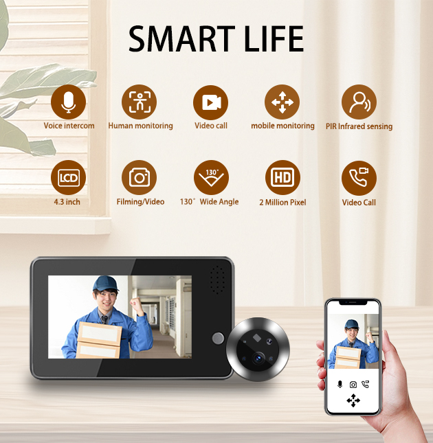 4,3-calowy inteligentny dzwone – Home Security Wifi Camera recenzja i cena