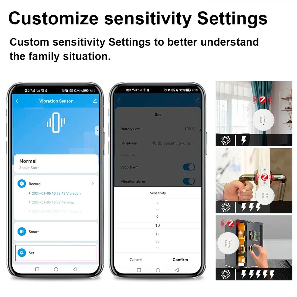 Inteligentny czujnik wibracji  – Home Security Alarm System recenzja i cena