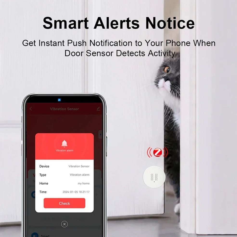 Inteligentny czujnik wibracji  – Home Security Alarm System recenzja i cena