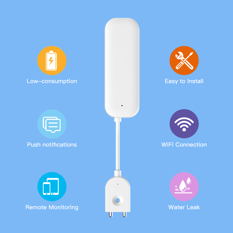 Tuya WiFi ZigBee czujnik wody  – Home Security Equipment recenzja i cena