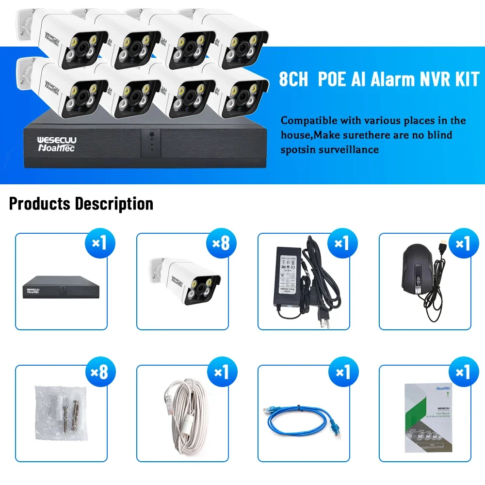 Producent 5MP 4K 8MP 4 8 16-ka – Home Security And Cctv recenzja i cena