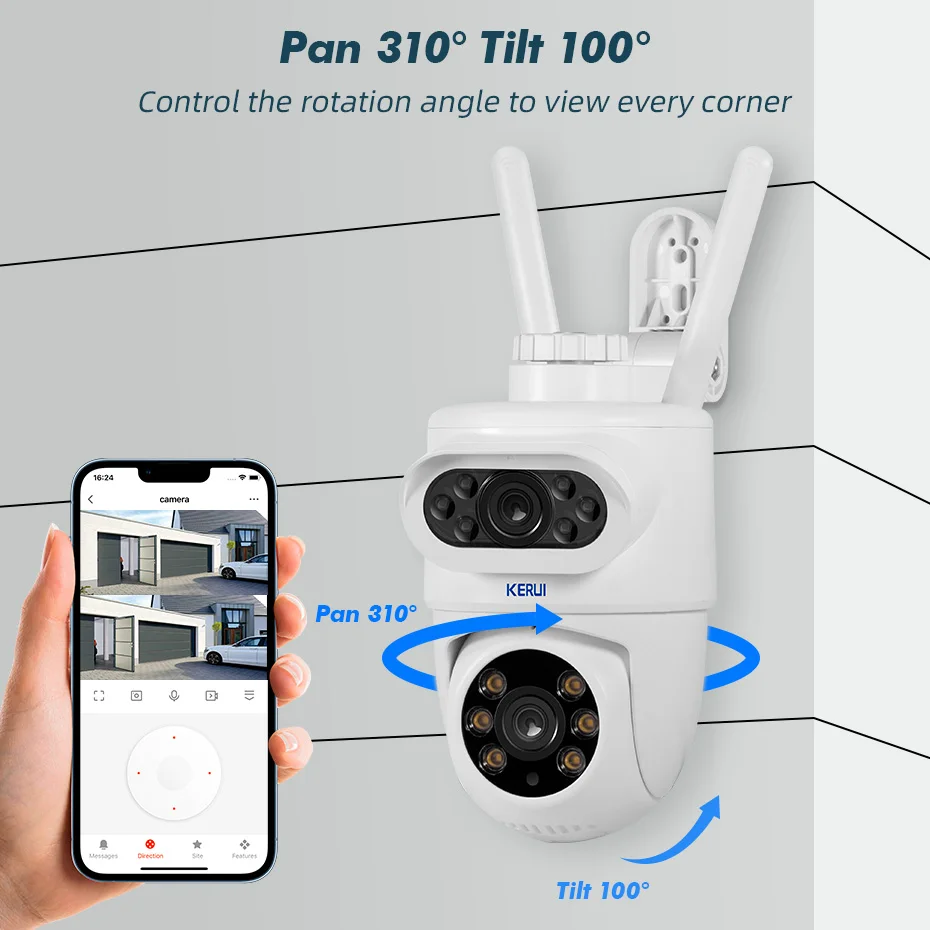 KERUI 5K 10MP Kamera PTZ WIFI  – Home Yard Security Cameras recenzja i cena