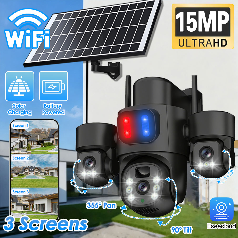 Zewnętrzna kamera solarna PTZ  – Home Yard Security Cameras recenzja i cena