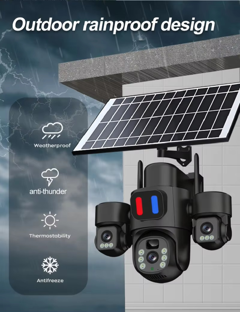 Zewnętrzna kamera solarna PTZ  – Home Yard Security Cameras recenzja i cena